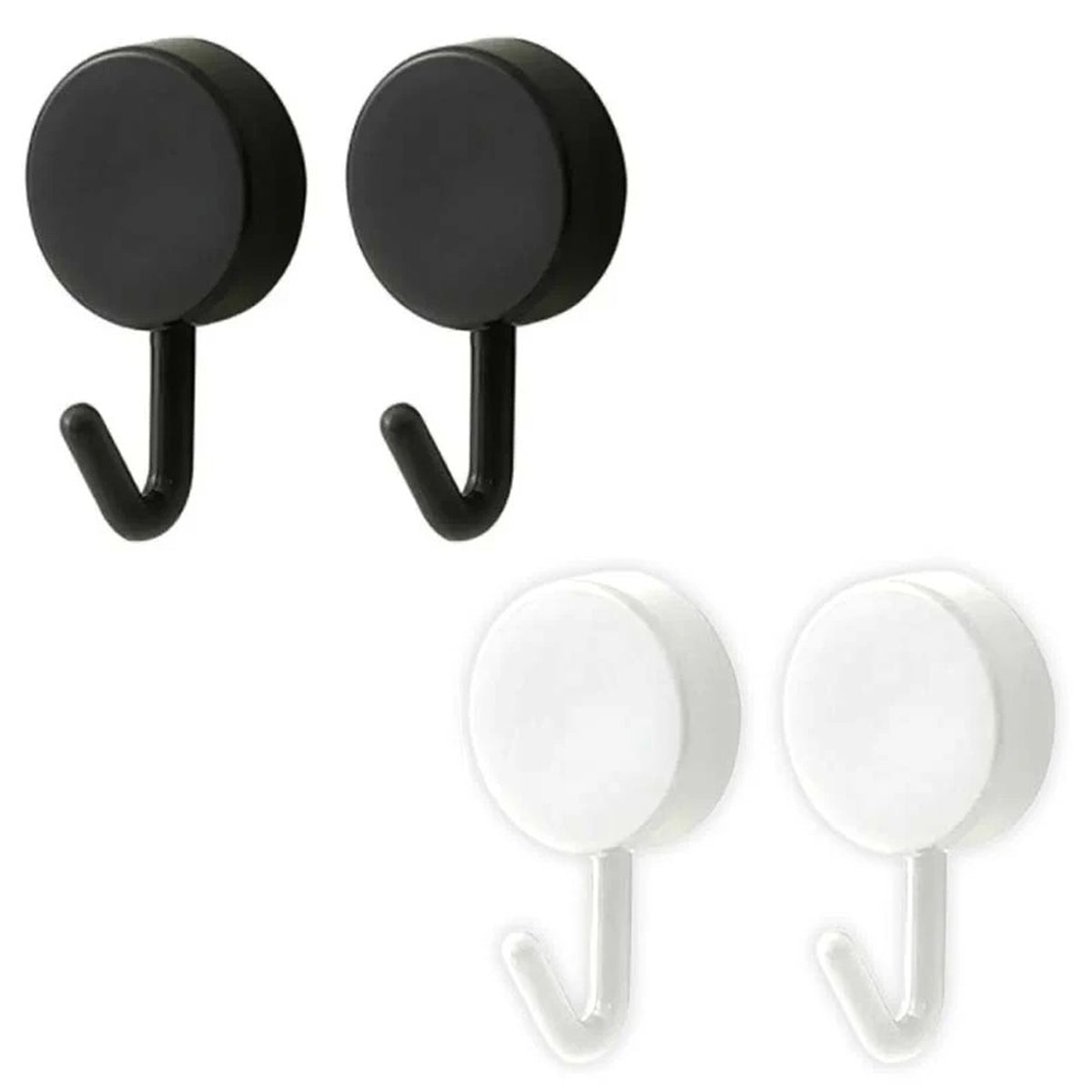 4x Haken-Schwarz und Weiß