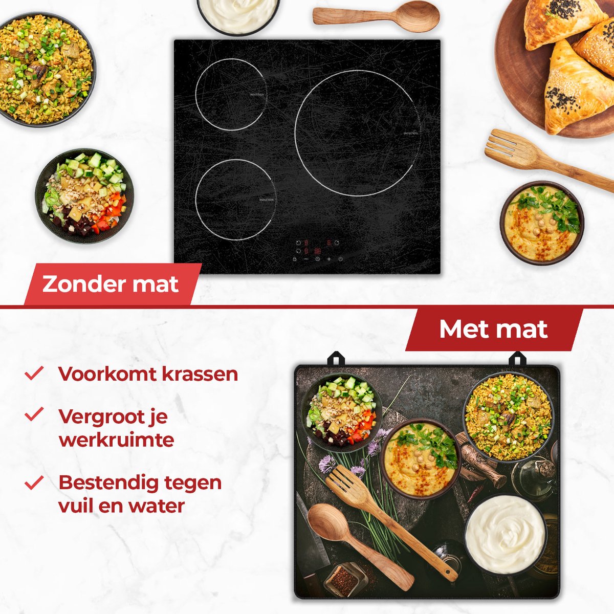 Voordelen van een inductie mat stilleven specerijen